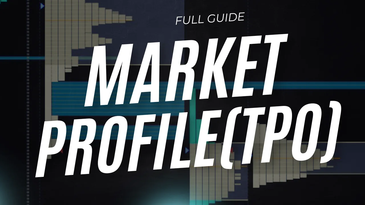 Market profile TPO full guide with real TPO chart ladders in the background